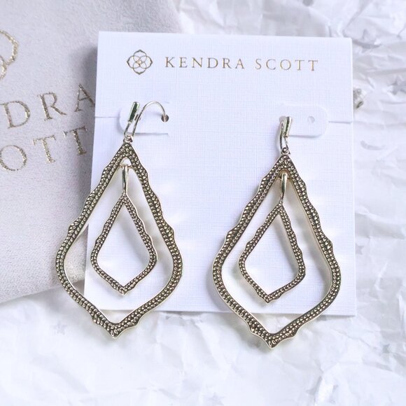 Kendra Scott Gold Drop Earrings 🌼 - Picture 1 of 2